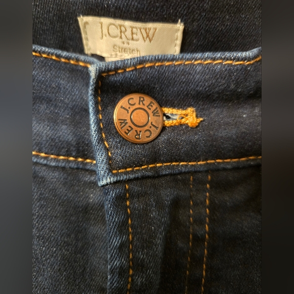 (25*28) J Crew Dark Wash Skinny Jeans - Picture 4 of 7
